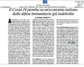 Il Covid-19 piomba su un'economia italiana dalle difese immunitarie già indebolite