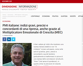 PMI italiane: indizi gravi, precisi e concordanti di una ripresa, anche grazie al Moltiplicatore Emozionale di Crescita (MEC)