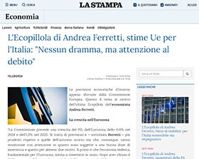 Stime Ue per l'Italia: nessun dramma, ma attenzione al debito