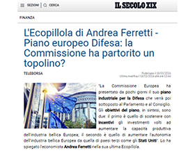 Piano europeo Difesa: la Commissione ha partorito un topolino?