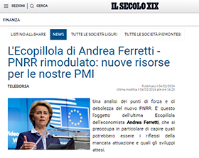 PNRR rimodulato: nuove risorse per le nostre PMI